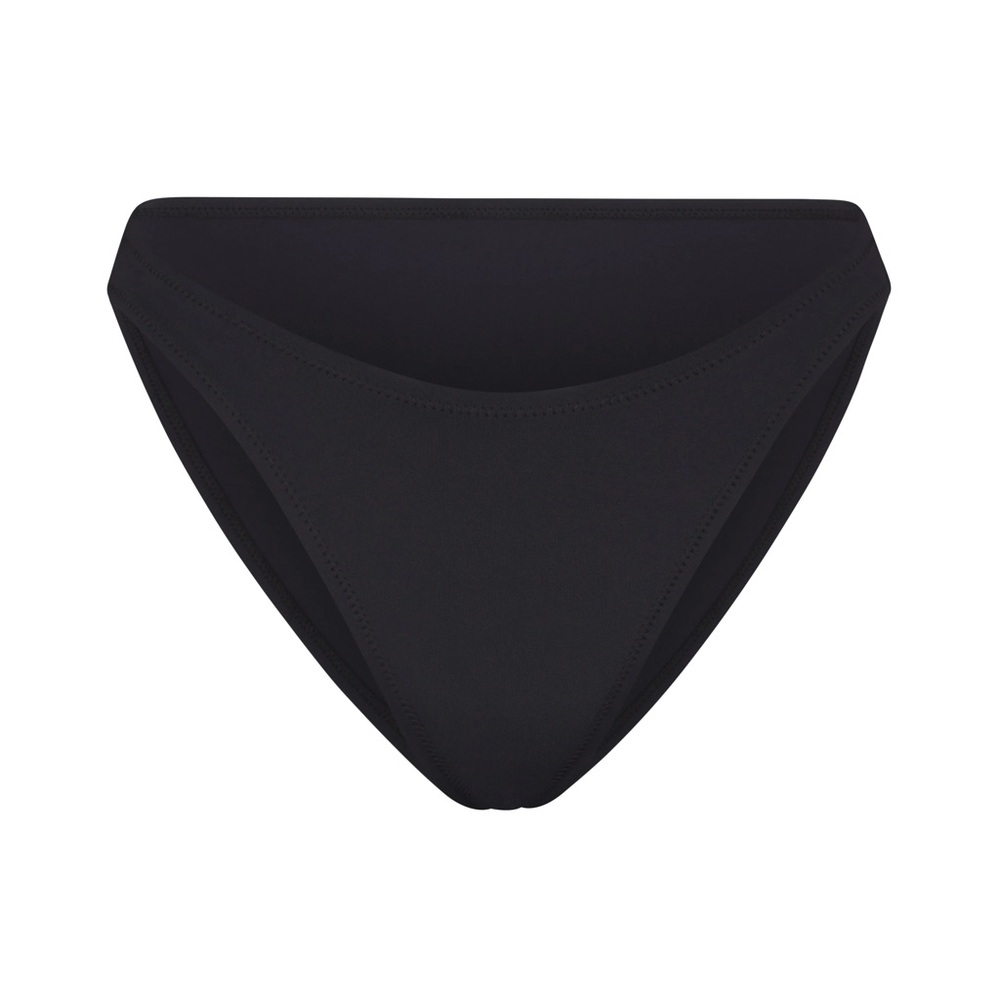 NWT SKIMS Shaping Swim Dipped Bikini Bottoms in Onyx Size XS